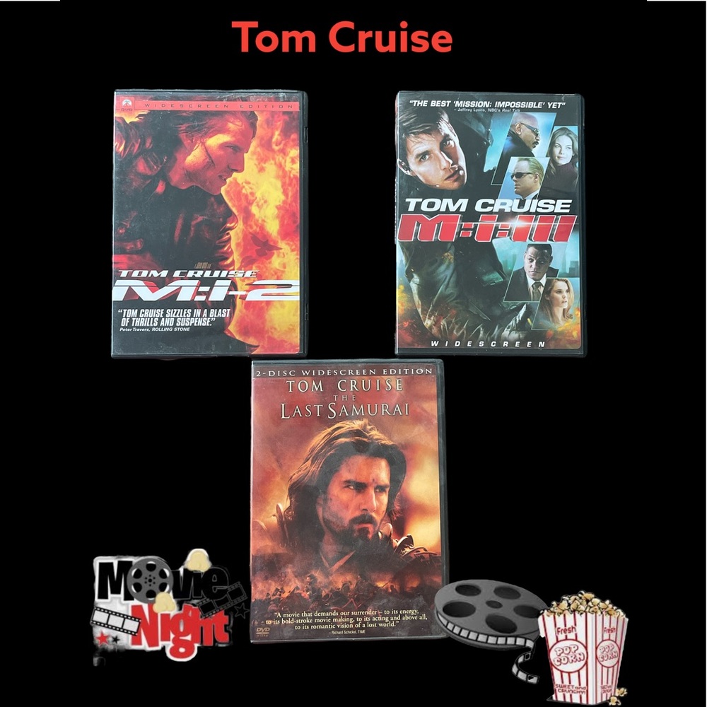 Three Tom Cruise DVD ‘s